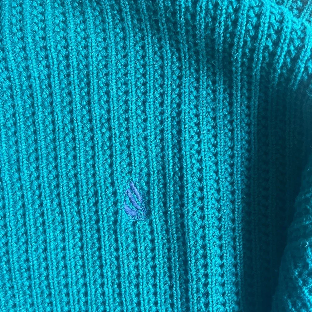 Nautica Green Crewneck Sweater Classic Knit Design - Picture 4 of 8
